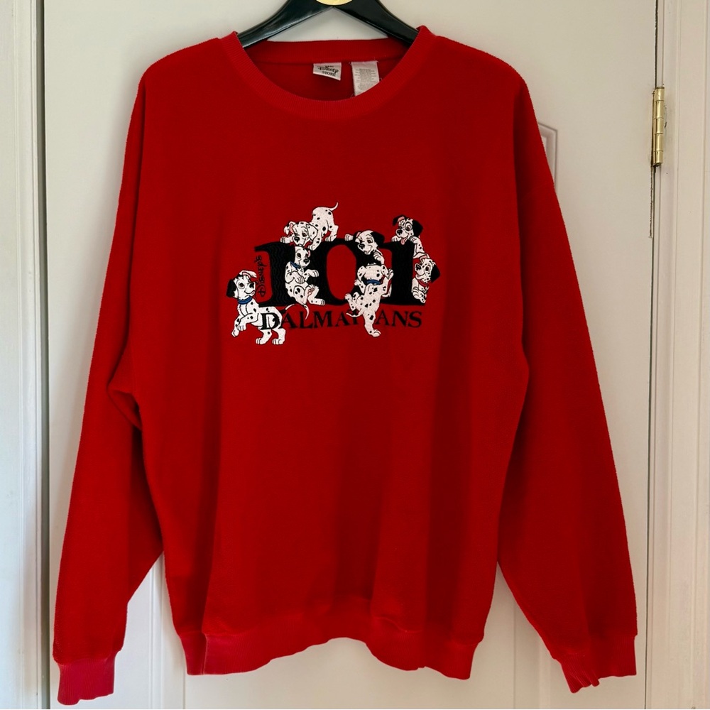 Disney Red 101 Dalmatians Crewneck Sweater